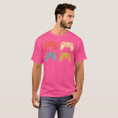 Vintage-Spielcontroller Mädchen Mädchen T-Shirt (Vorne ganz)