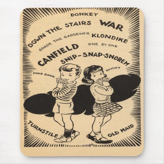 Vintage Spiele Mousepad (Vorne)