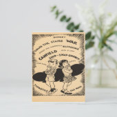 Vintage Spiele Postkarte (Stehend Vorderseite)