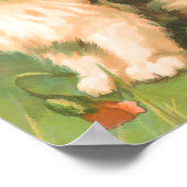 Vintage spielerische Kätzchen drucken Poster (Ecke)