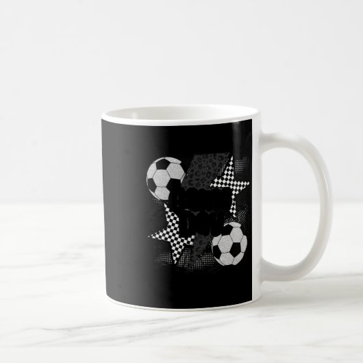 Vintage-Spielfußball-Blitz-Fun-Team Kaffeetasse (Rechts)