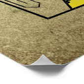 Vintage Spielkarten des Königs der Spades Poster (Ecke)