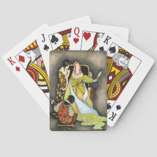 Vintage-Spielkarten mit Märchenillustrationen Spielkarten