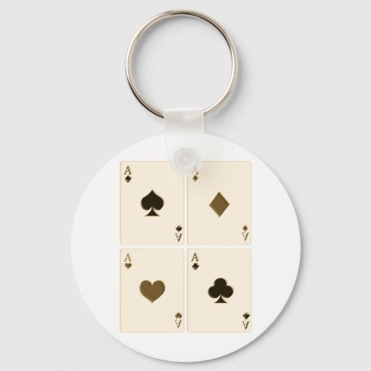 Vintage Spielkarten Schlüsselanhänger (Vorderseite)