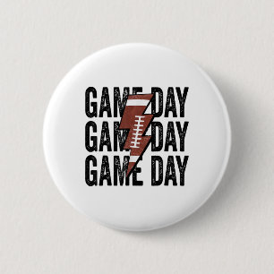 Vintage Spieltag Football Blitz Funny Team Button