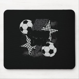 Vintage Spieltag Fußball Blitz Funny Team Mousepad