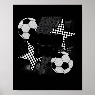 Vintage-Spieltag-Fußball-Blitz-Funny-Team Poster
