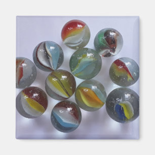 Vintage Spielzeug-Katzenaugen-Murmel Magnet