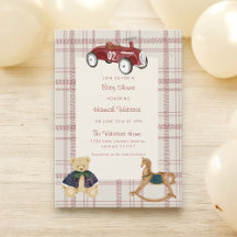 Vintage-Spielzeugauto Teddy-Bär-Baby-Party