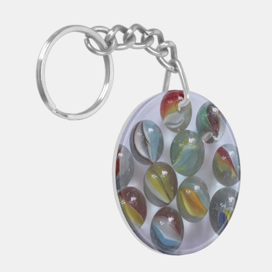 Vintage Spielzeugkatzenarben Schlüsselanhänger (Vorderseite links)