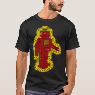 Vintage-Spielzeugroboter Retro-80er-Stil Science-F T-Shirt