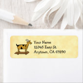 Vintage Spielzeugziege - Rücksendeadresse (Insitu)