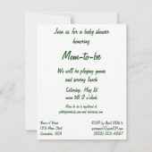 Vintage Spielzeugzüge Kinderdusche Einladung (Rückseite)