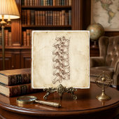 Vintage Spine Anatomy Sketch Fliese