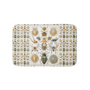 Vintage Spinnen oder Arachniden von Ernst Haeckel Badematte