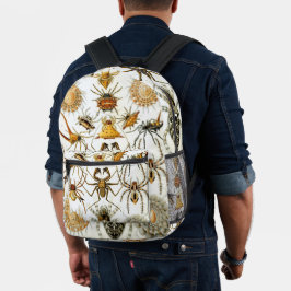 Vintage Spinnen oder Arachniden von Ernst Haeckel Bedruckter Rucksack