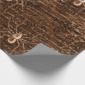 Vintage-Spinnenmuster Geschenkpapier (Ecke)