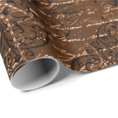 Vintage-Spinnenmuster Geschenkpapier (Rolleneckpunkt)