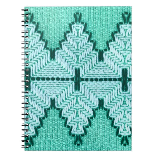 Vintage Spinnstoffgarnverschlussverfahren mit Grap Notizblock (Vorderseite)