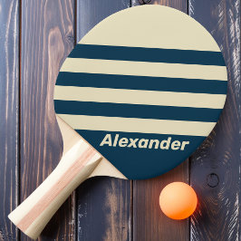 Vintage Spionagestreifen mit Namen Tischtennis Schläger
