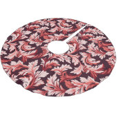 Vintage Spiral Barock Blätter, texturiert. Polyester Weihnachtsbaumdecke (Schrägansicht)