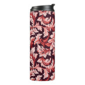 Vintage Spiral Barock Blätter, texturiert. Thermosbecher (Nach links gedreht)