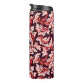 Vintage Spiral Barock Blätter, texturiert. Thermosbecher (Nach rechts gedreht)