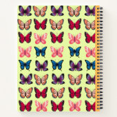 Vintage Spiralschmetterlingsbildung Notizblock (Rückseite)