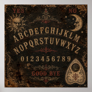 Vintage Spirit Board Halloween Séance Poster