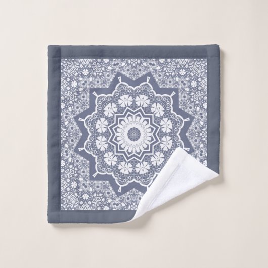 Vintage Spitze Badhandtuch Set (Waschlappen)