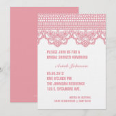 VINTAGE SPITZE Einladung (Vorne/Hinten)