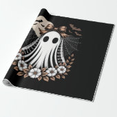 Vintage-Spitze-Geist-Halloween Geschenkpapier (Ungerollt)