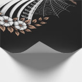 Vintage-Spitze-Geist-Halloween Geschenkpapier (Ecke)
