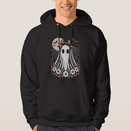 Vintage-Spitze-Geist-Halloween Hoodie (Vorderseite)