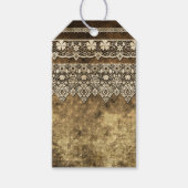 Vintage Spitze Geschenkanhänger (Vorderseite)