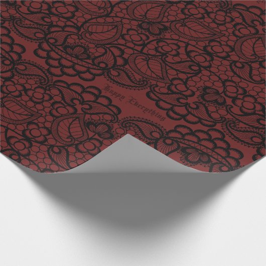 Vintage Spitze Geschenkpapier (Ecke)