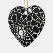 Vintage Spitze Keramikornament (Links)