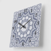 Vintage Spitze Quadratische Wanduhr (Winkel)