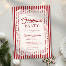 Vintage-Spitze Retro-Rot-Streifen Weihnachtsfeier