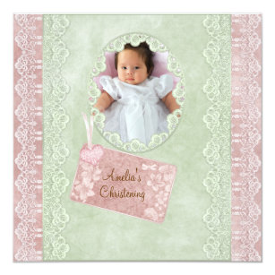 Vintage Taufe Einladungen Zazzle De