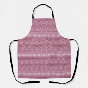 Vintage-Spitze Rosa Muster für Kinder und Dekor Schürze