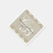 Vintage Spitze-rustikale Serviette (Ecke)