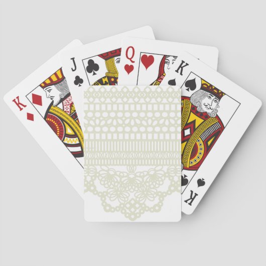 Vintage Spitze Spielkarten (Rückseite)