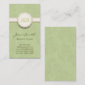 Vintage Spitzeblumenbeautician-Geschäfts-Karte Visitenkarte (Vorne/Hinten)