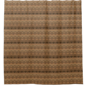 Vintage Spitzen, braunes Beige für Dekoration Duschvorhang