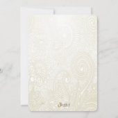 Vintage Spitzen-Bridal-Dusche Einladungen (Rückseite)