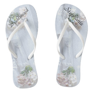Vintage Spitzen-Bridesmaid-Flip-Flops Badesandalen
