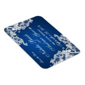Vintage-Spitzen-Design Save-the-Date Magnet (Rechte Seite)