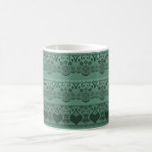 Vintage Spitzen-Grünflächen für Dekoration Kaffeetasse (Mittel)