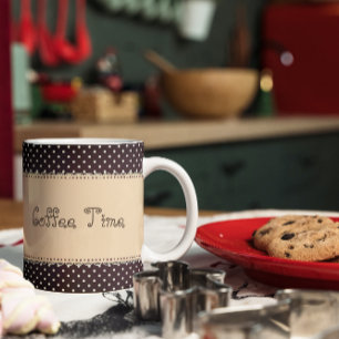 Vintage-Spitzen-Kaffeezeit  Kaffeetasse